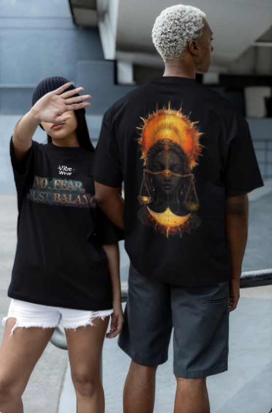 Vibewear "Just Balance" Graphic Tee